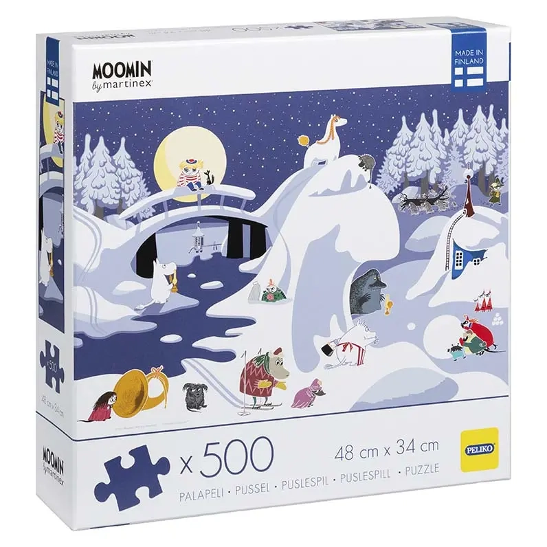 Mumin Pussel 500 bitar Vinterlandskap - Pusselspel och brädspel - 6416550855665 - 2
