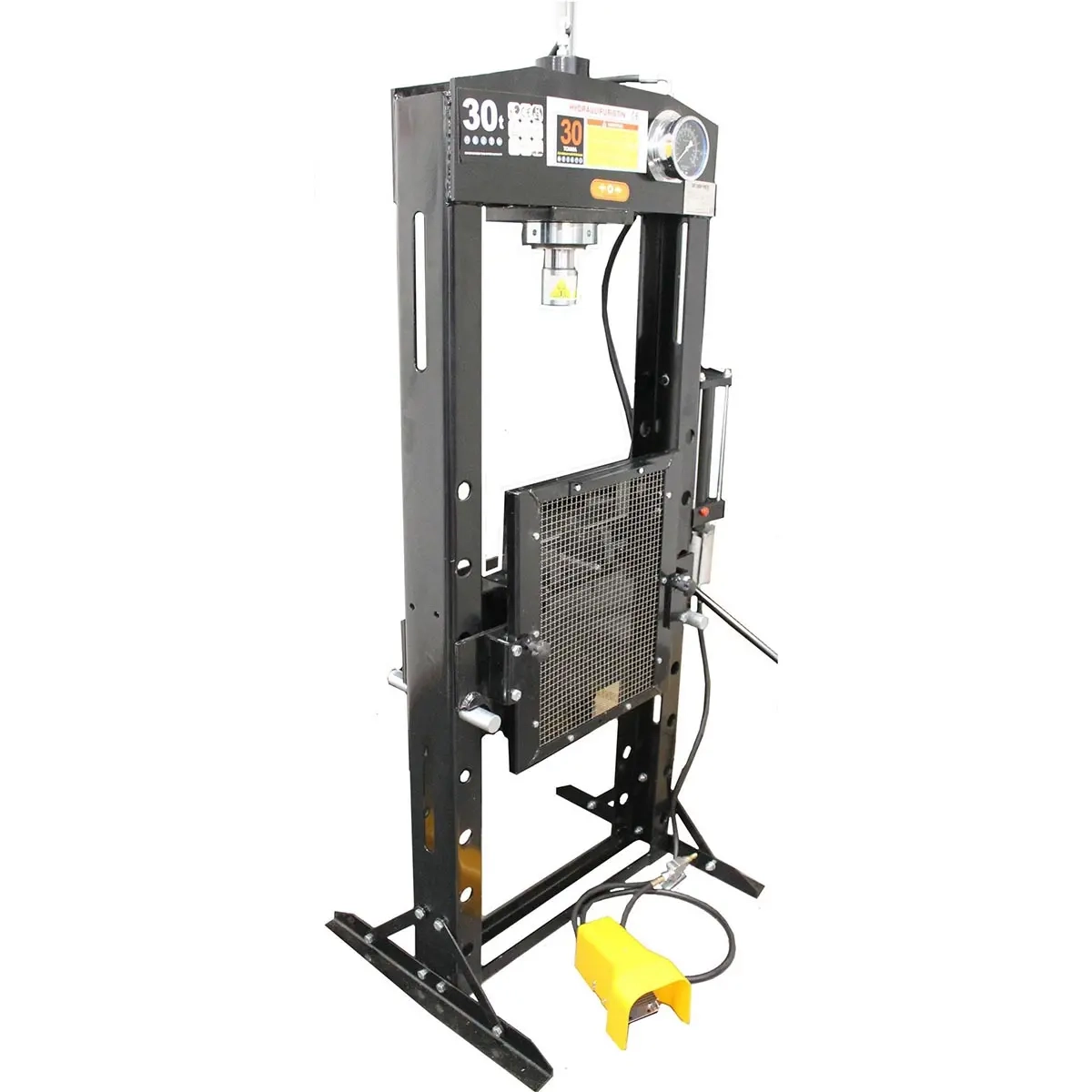 Hydraulisk press 30 ton med skyddsnät - Hydraulpressar - 6430074693855 - 0
