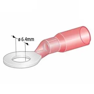 Krympringskontakt M6 0,5-1,5mm2 5 st p - Krympslangar och elmaterial - 6438255200625 - 1