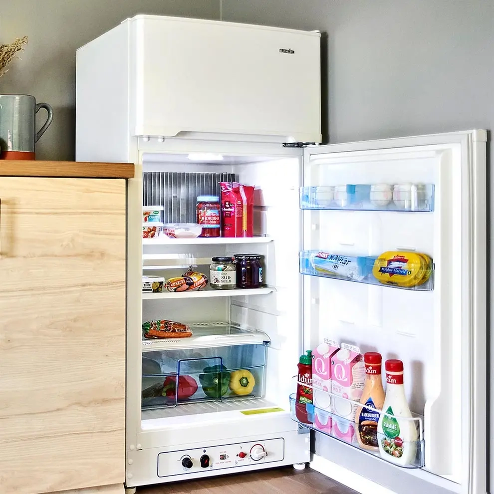 Kaasulkøleskab 168 Ventus hvid - Gas køleskabe og 12V-køleskabe - 7028640069372 - 3