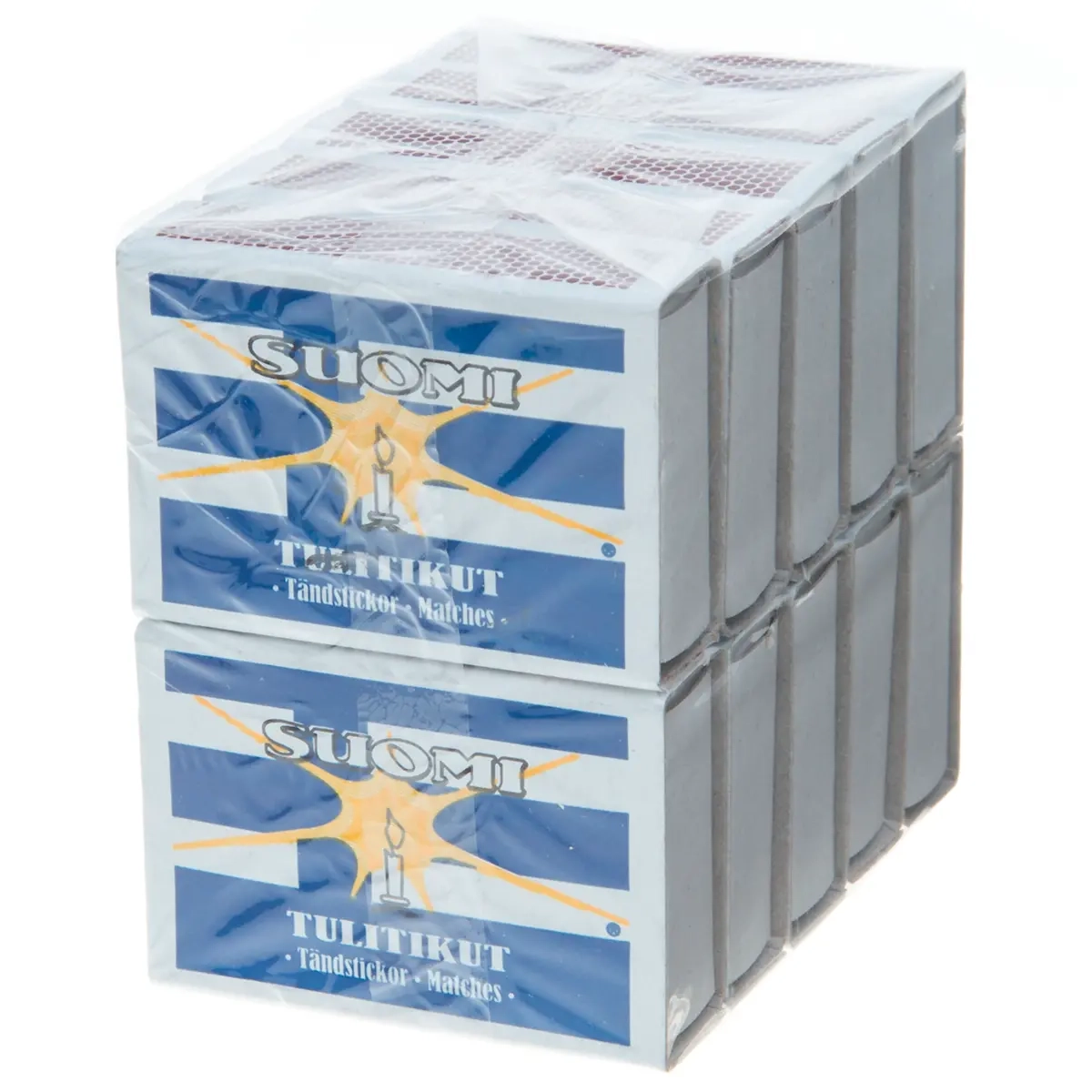 Tændstikæske 45 mm 10x38 stk - Gaslightere og tændstikker - 6410412375759 - 0