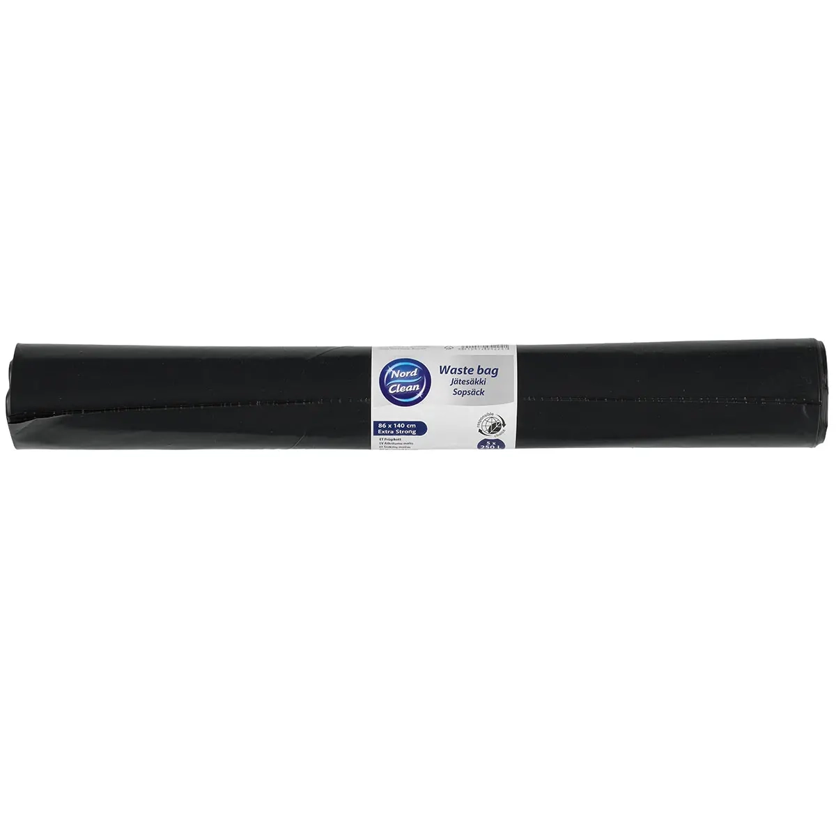 Soppåse 250l stark 5 st 86x140 cm - Sopsäckar och soppåsar - 6410412942241 - 0