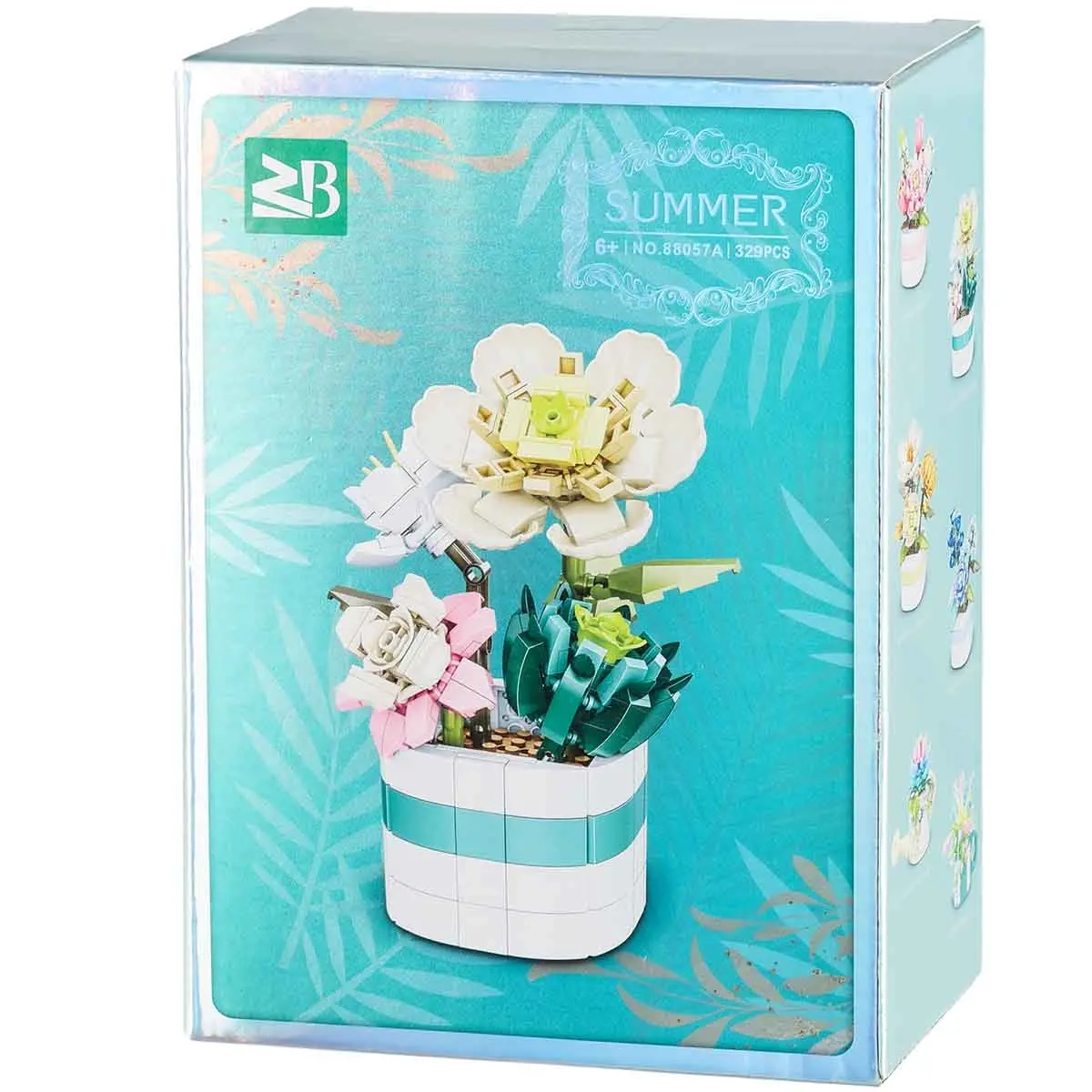 Byggklossar blomsterarrangemang 14×12×17,6cm - Kreativa leksaker - 6410416498058 - 4