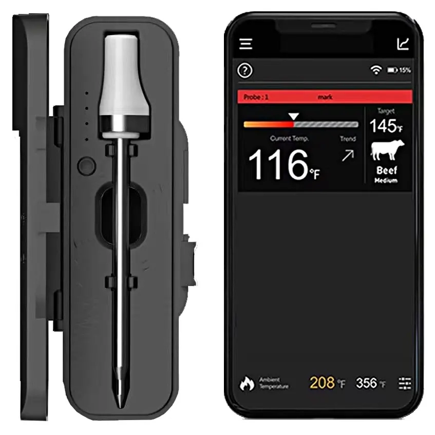 Trådløs Bluetooth stegetermometer - Stegetermometre og frysetermometre - 6418536023488 - 1