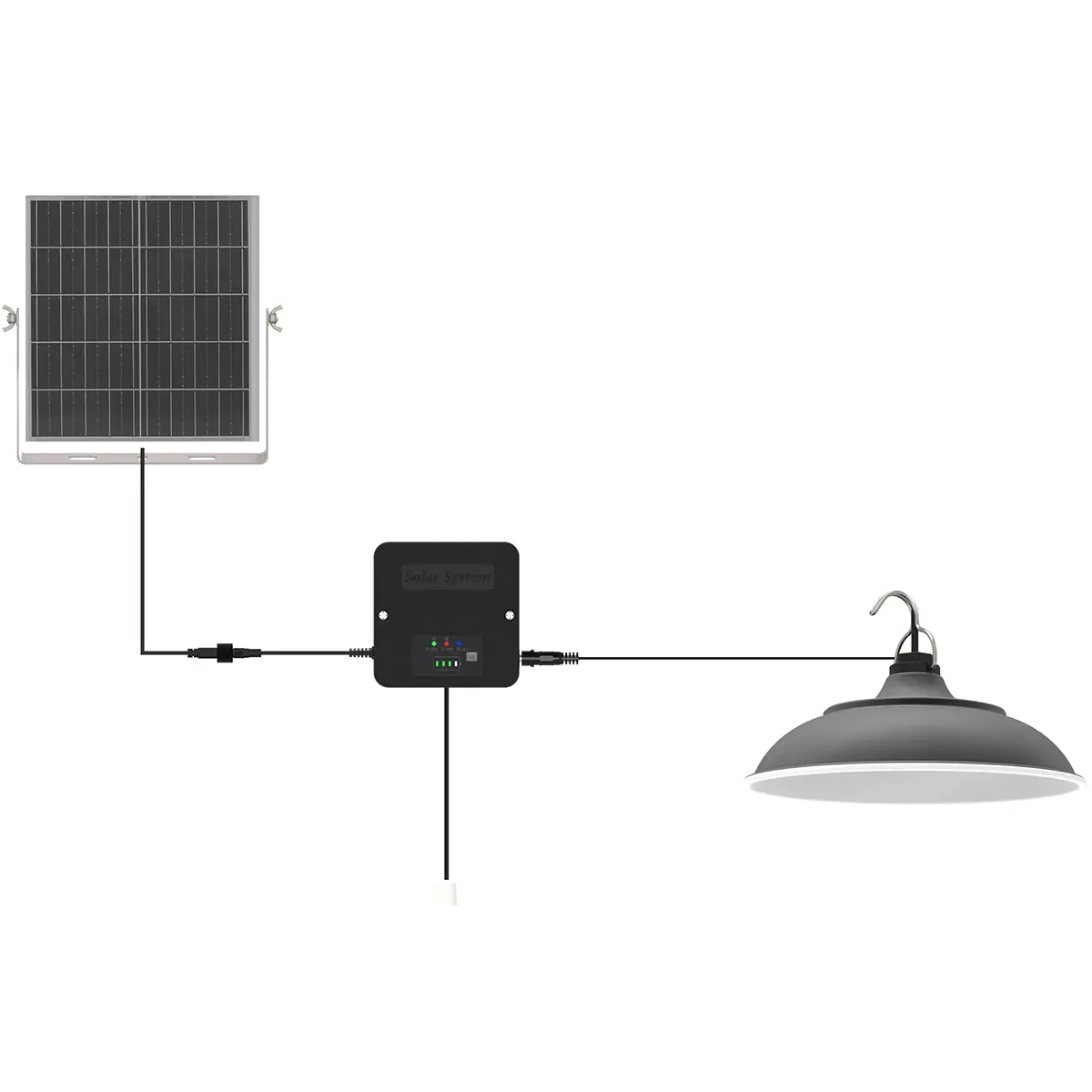 Solcellsdrivna pendellampor Solar Luma 2 × 600 lm - Solcellslampor - 6418536038017 - 3