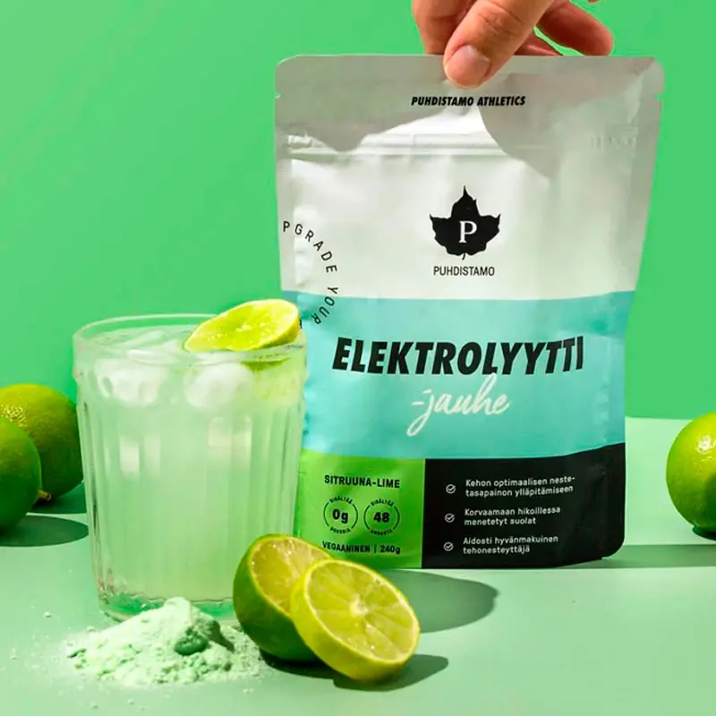 Elektrolytpulver Citron Lime 240g Pureness - Vitaminer och pulver - 6430039223363 - 1