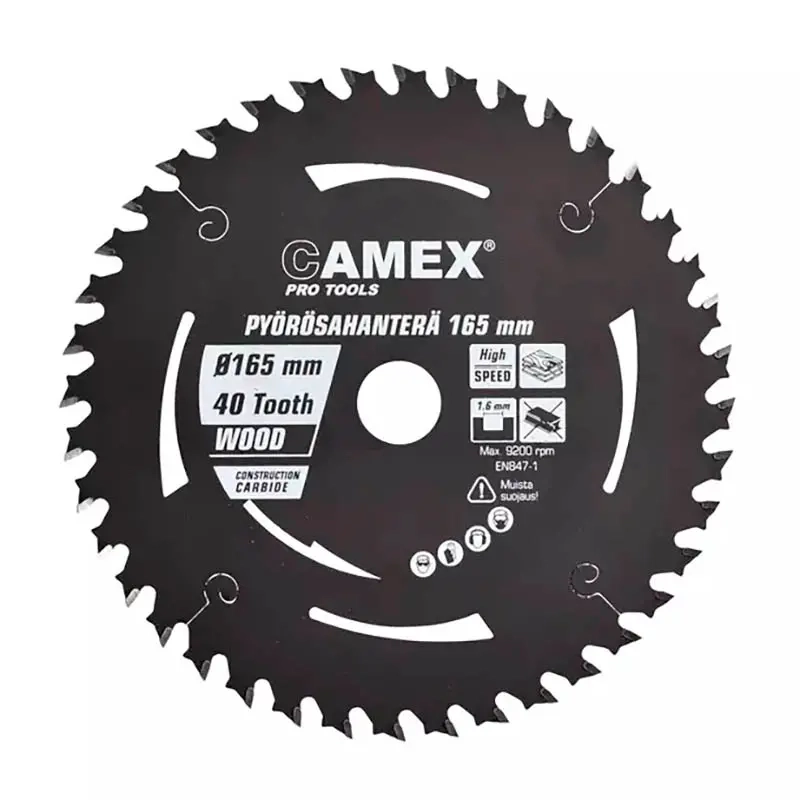 Camex Rundsågblad Pro 165x20x1.6mm 40 - Figursågblad - 6438152037232 - 0