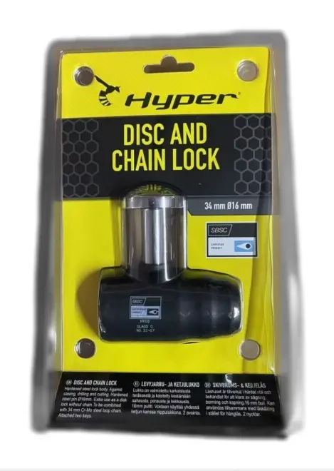Skivbromslås Hyper 34mm till motorcykel, moped, motocross - Depåtillbehör för motorsport - 6438235238679 - 2
