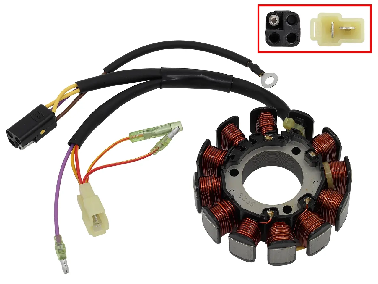 Stator Sno-X Arctic Cat 440/800/900 -generatorn - Snöskoter statorer - 6438235253054 - 0