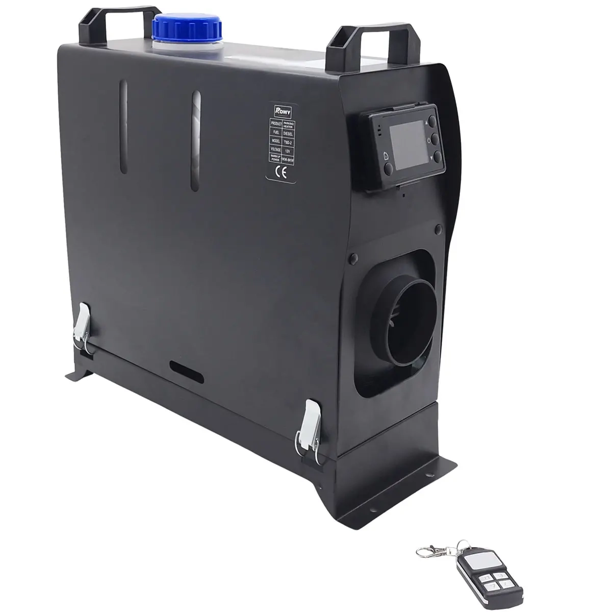 Dieselvarmer 12V 5 kW med fjernbetjening - Dieselvarmer - 6438471018462 - 0