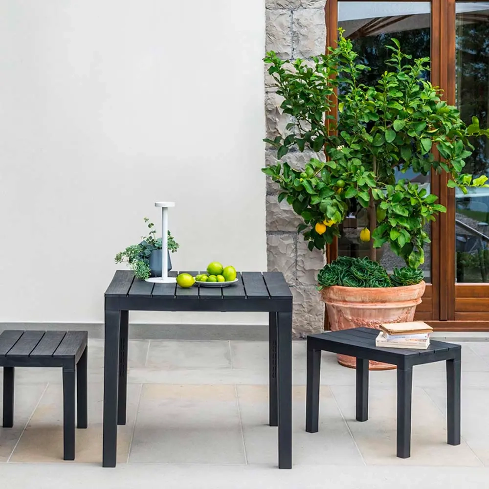 Bänk Solid antracit 45cm - Trädgårdsmöbler - 8009271091115 - 1
