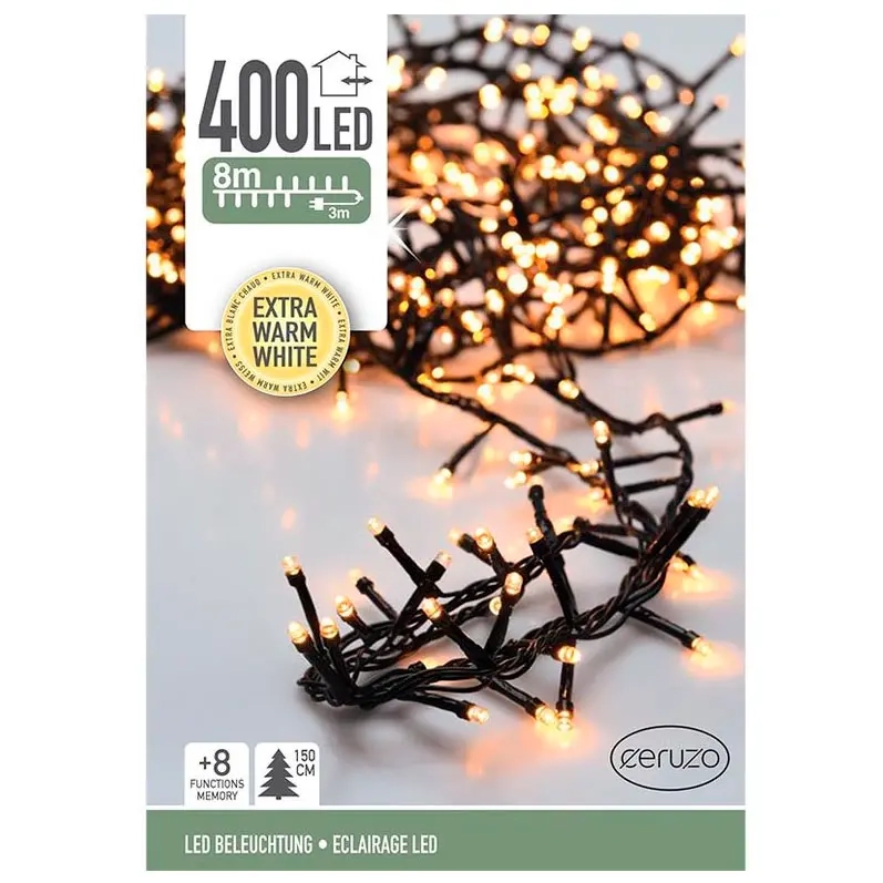 Lyskæde 400LED varm hvid - Lyssæt og lysbånd - 8720573814614 - 0