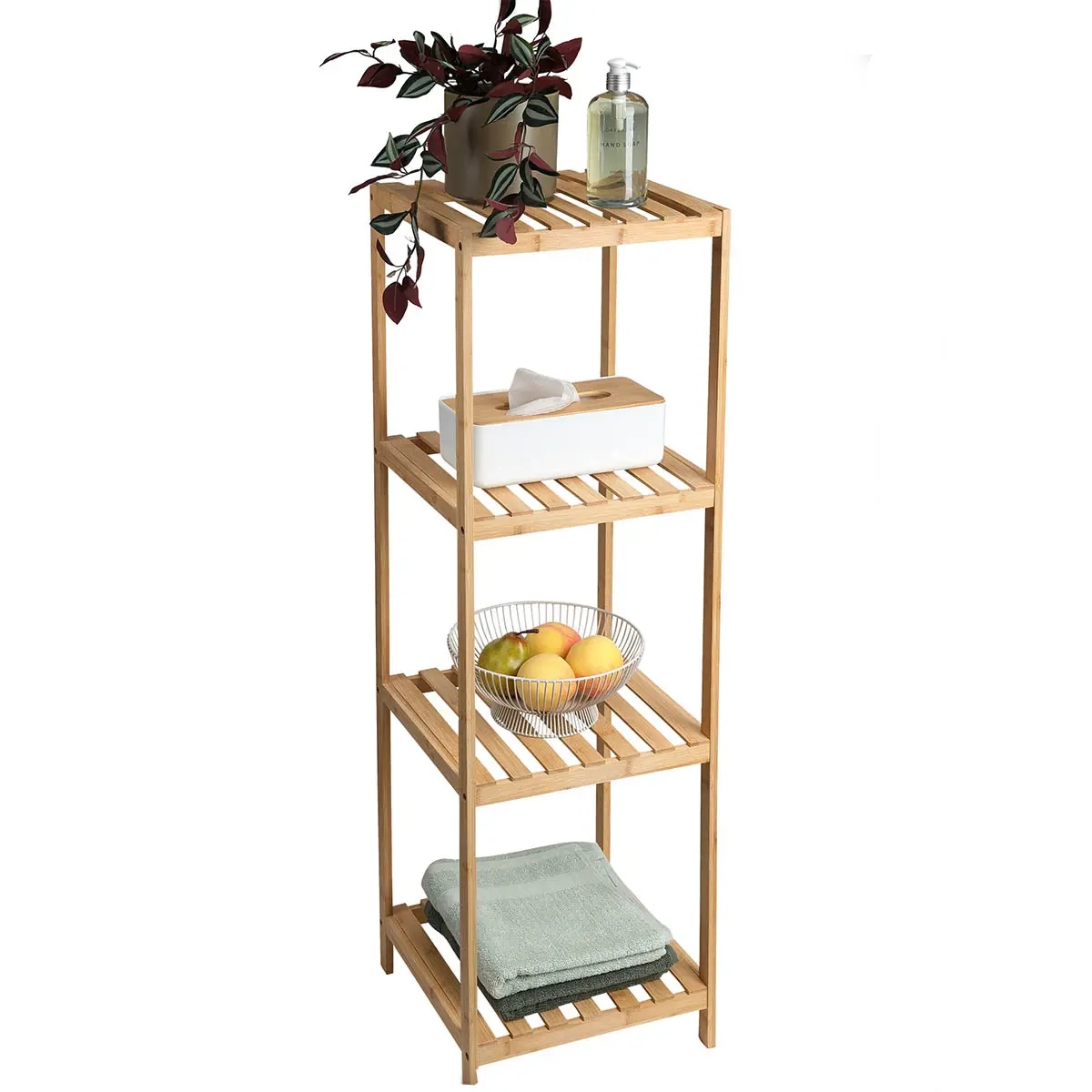 Hyldeskab Bambu Balance 34x33x110cm - Væghylder og hylder - 8721037158701 - 1