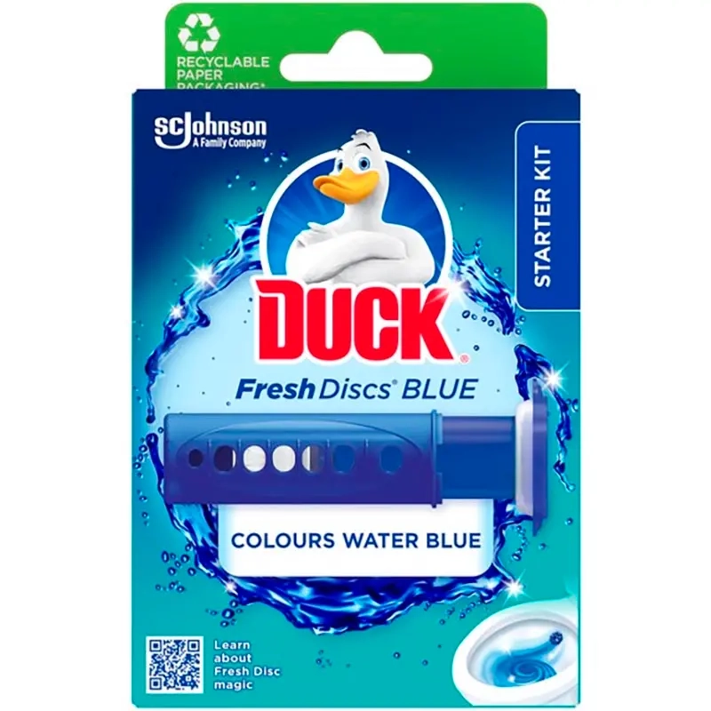 WC-frisker Duck Fresh Discs Blue Action - Sanitære rengøringsmidler - 5000204331752 - 0