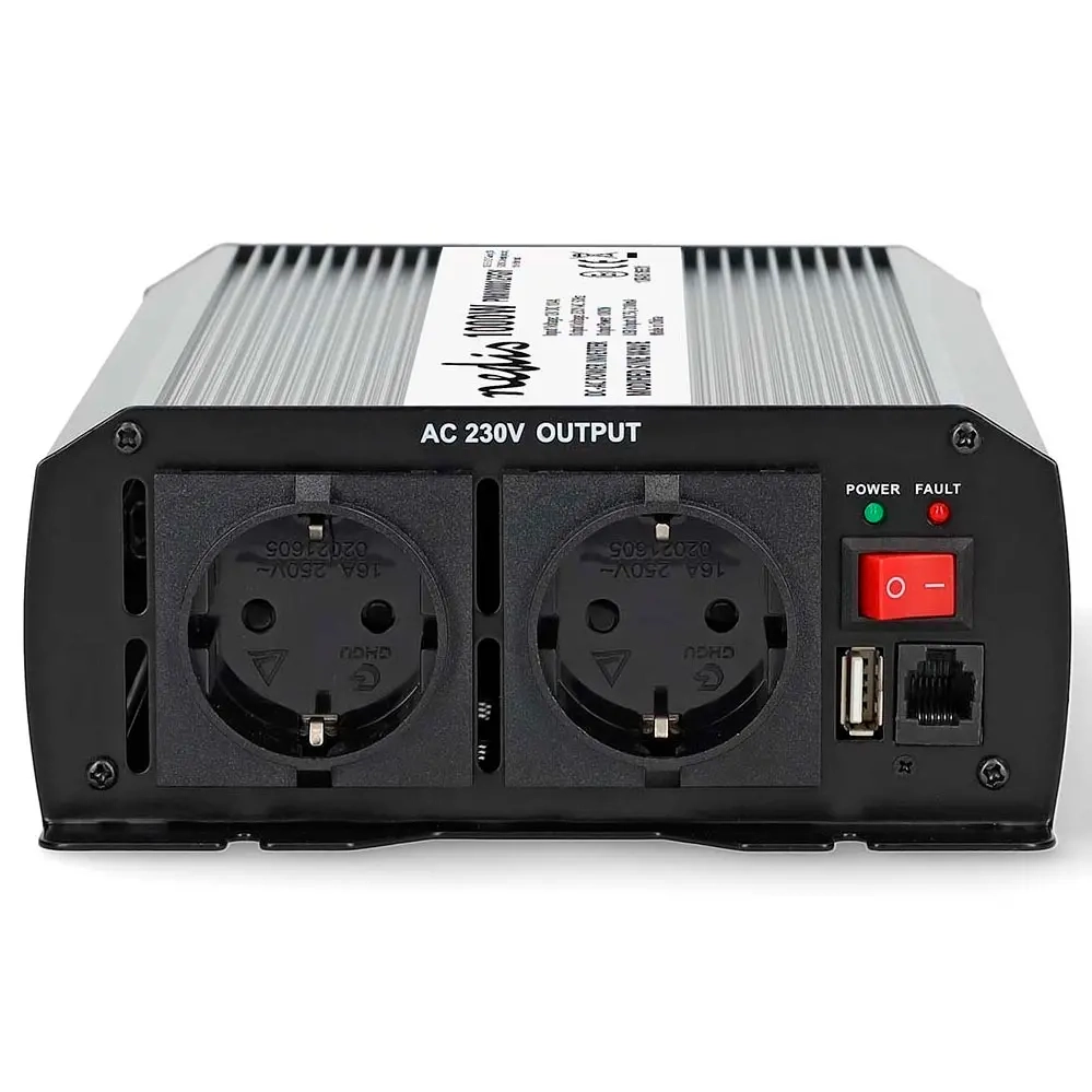 Inverter 1000W 12V-230V Nedis - Bil inverter - 5412810449156 - 1