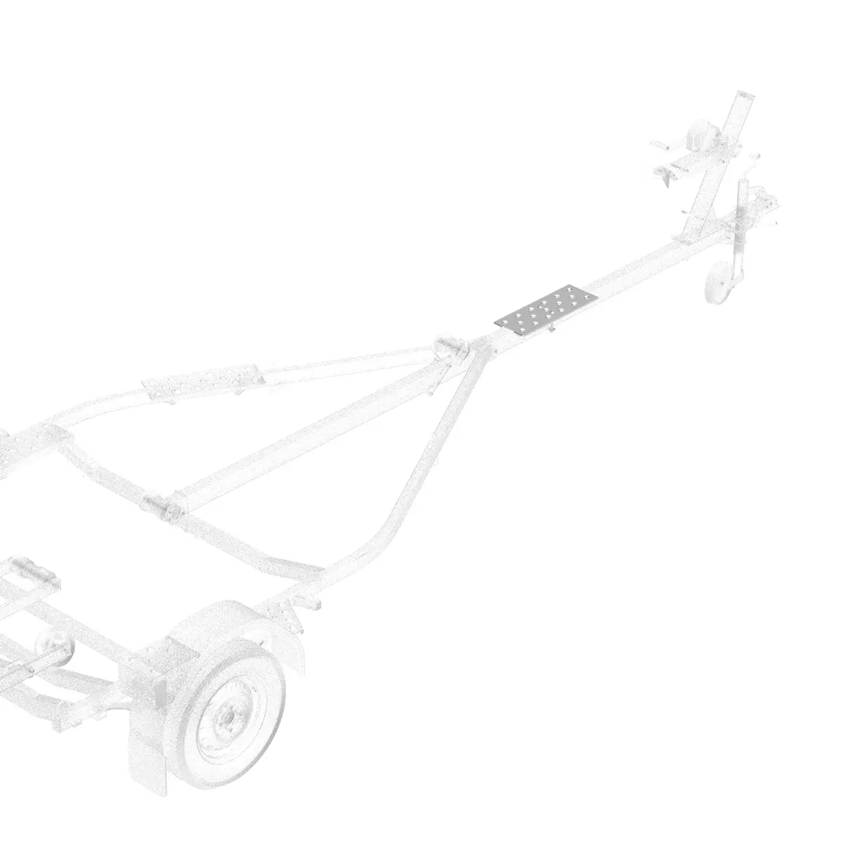Gangbro 50 cm til stang BX1200-BX1500 - Bådtrailer belysning og udstyr - 614026 - 1