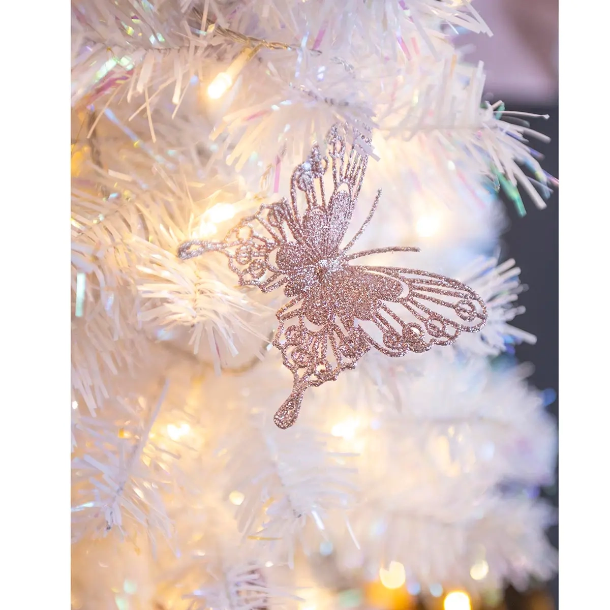 Julgran 60cm glittrig vit - Julgranar - 6410412972071 - 2