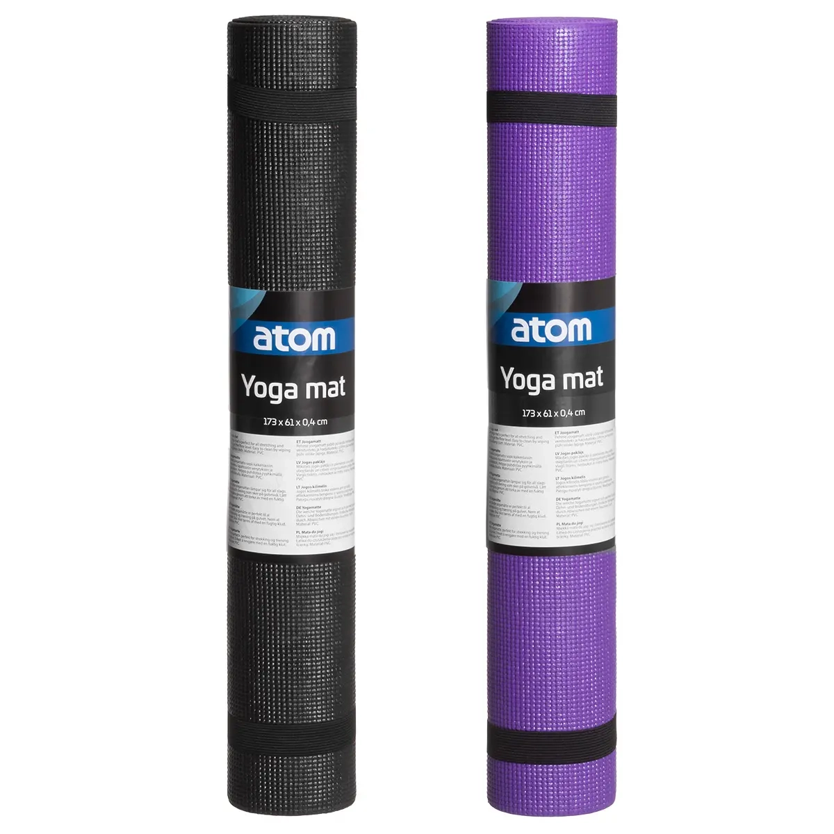 Yogamatta 173 x 61 x 0,4 cm blandade färger - Kroppsvård och massage - 6410413058743 - 4