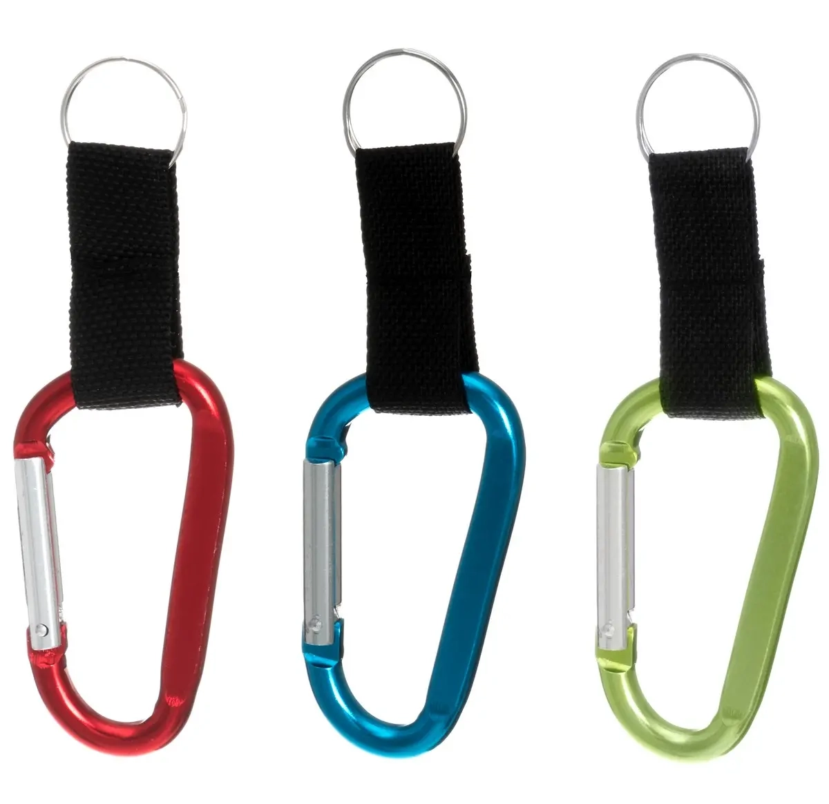 Karabinhage 8mm med nøglering - Punge og tilbehør - 6410413079946 - 0