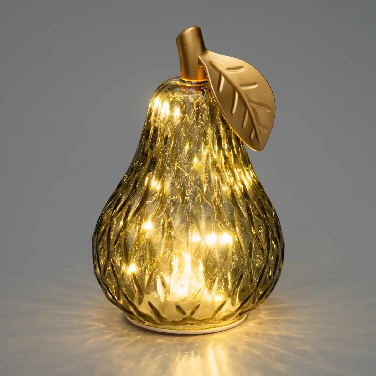 LED-päron i glas Finnlumor 18 cm grönt - Ljusdekorationer för bord - 6410416574004 - 2