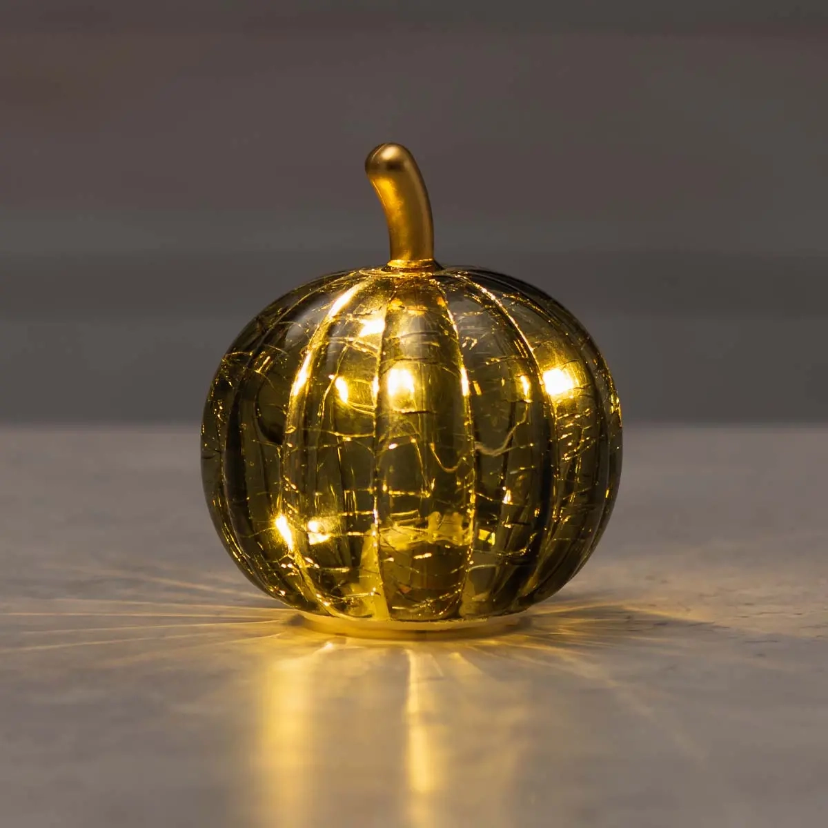 LED-pumpa i glas Finnlumor grön 9cm - Dekorationsföremål - 6410416580333 - 0