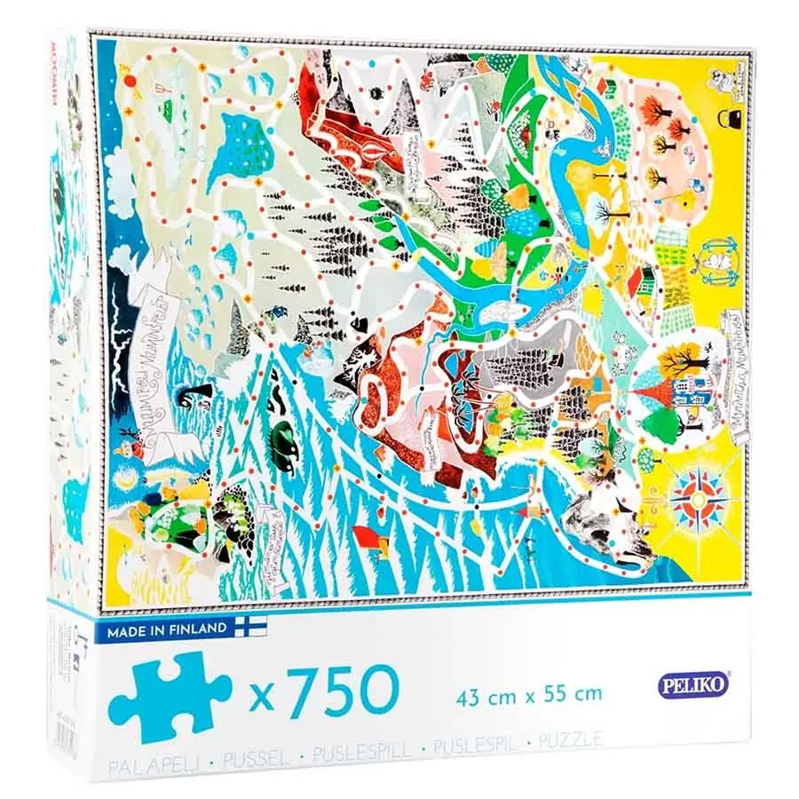 Mumin pussel Muminspelet 750 bitar - Pusselspel och brädspel - 6416550855368 - 0