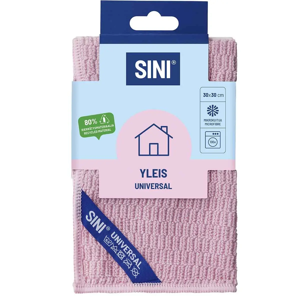Sini Almindelig klud mikrofiber 30x30cm rød - Rengøringsklude og svampe - 6423800035906 - 1