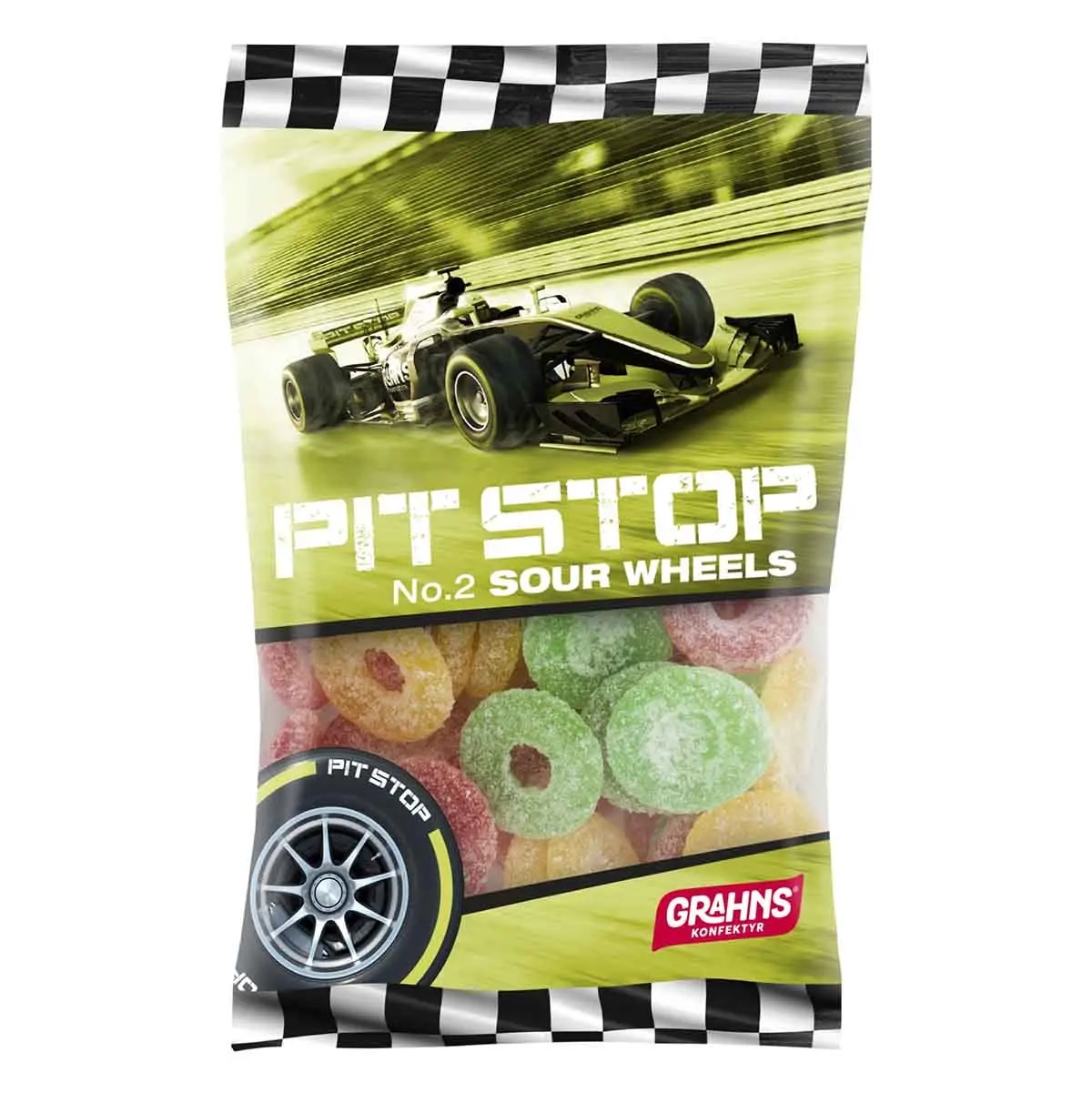 Pit Stop Sour Wheel 50g - Godispåsar - 7331057010029 - 0