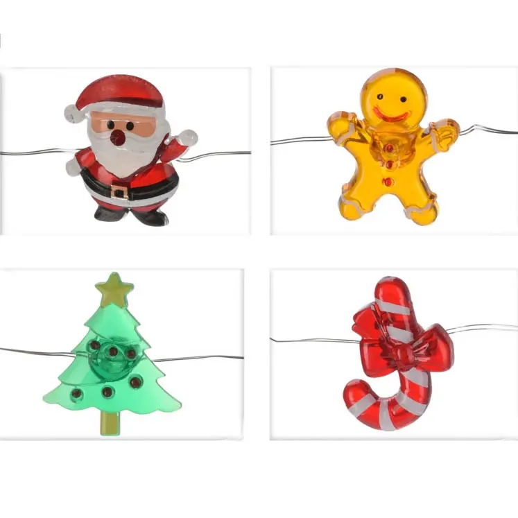 Lyhtekæde Xmas Fun 20 led sortiment - Batteri lys - 8721037248587 - 1