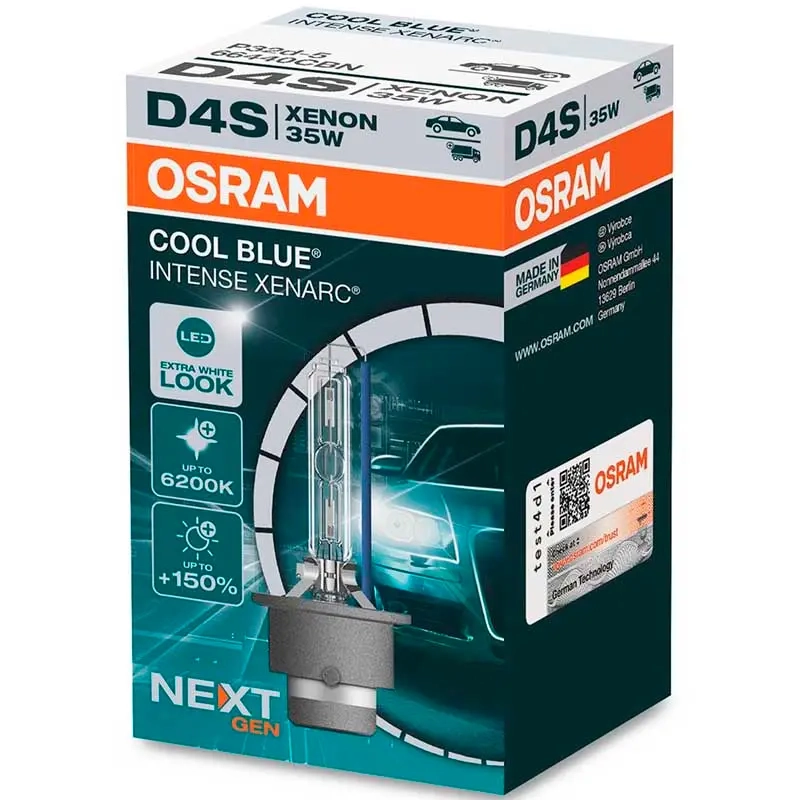Osram Xenon D4S Cool Blue 6200K - Xenon lamper - 4062172157414 - 1