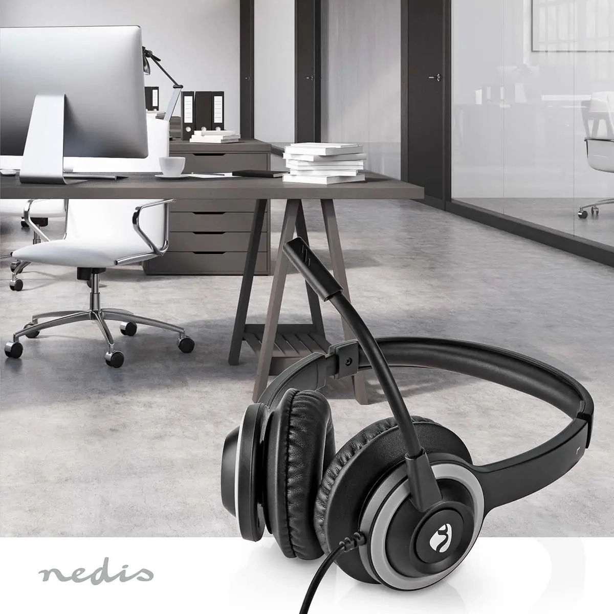 On-Ear hovedtelefoner med mikrofon HeadSet - Hovedtelefoner og højttalere - 5412810418572 - 5