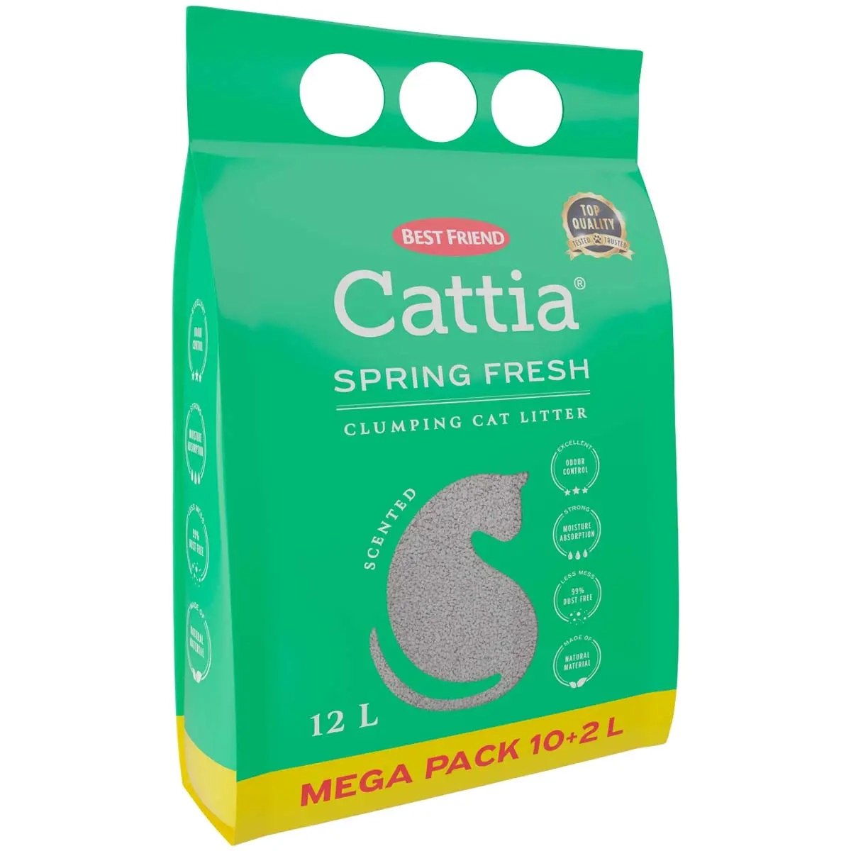 Cattia Kattströ Spring Fresh 12L - Katthygien och hälsovård - 5700551260803 - 0