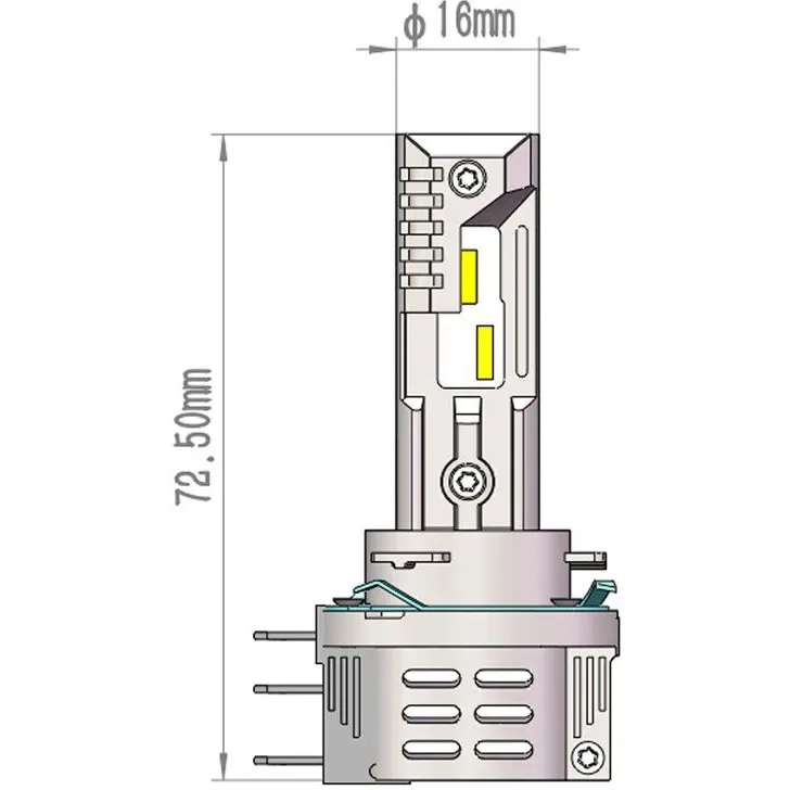 LED pære Pro Smart H15 12V 2 stk. - LED-lys og LED-sæt - 5901508556417 - 2