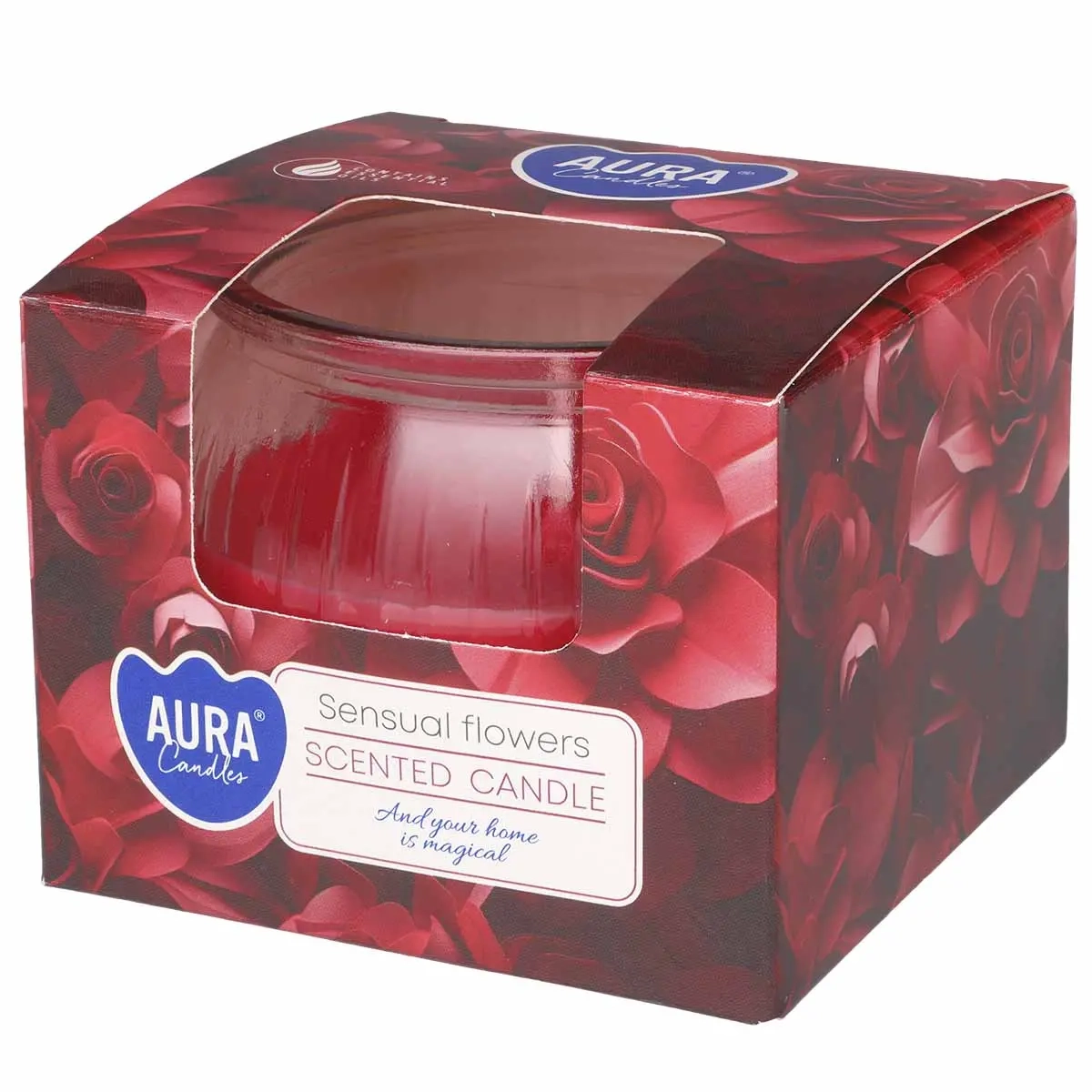 Duftlys glas Sensual Flowers 18t -  - 5906927057354 - 0