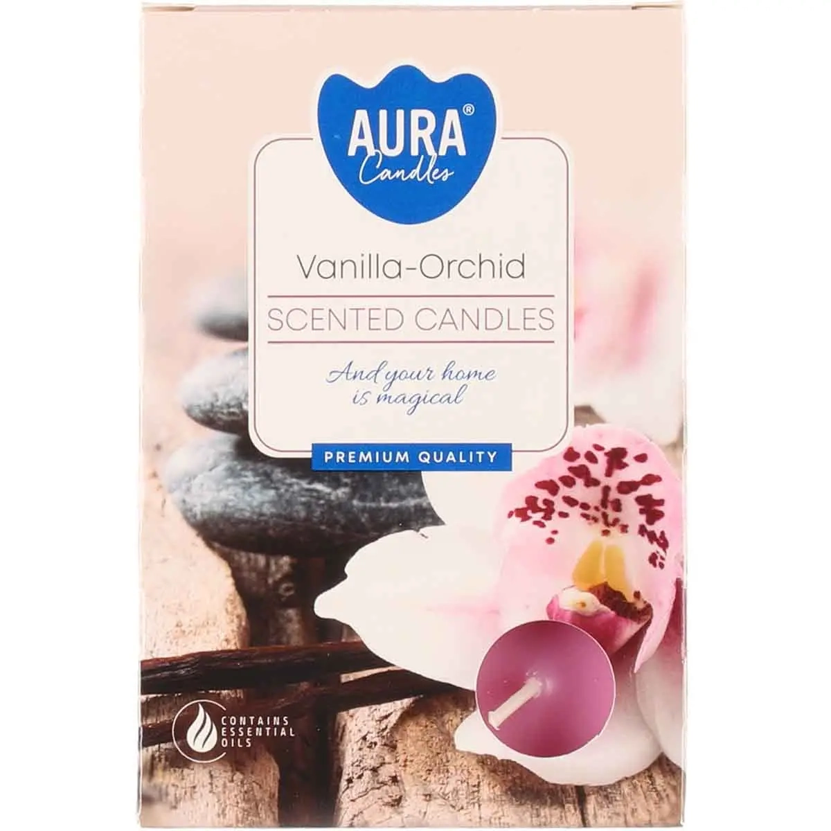 Doftvärmeljus Vanilla-orchid 6-pack - Doftljus - 5906927151847 - 0
