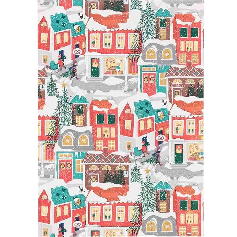 Julpapper 70 cm x 10 m blandning - Paketinslagning - 6410416419589 - 3