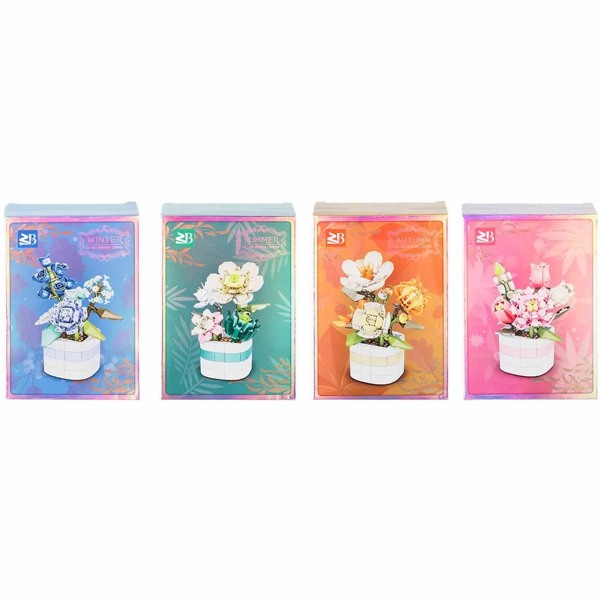Byggklossar blomsterarrangemang 14×12×17,6cm - Kreativa leksaker - 6410416498058 - 0