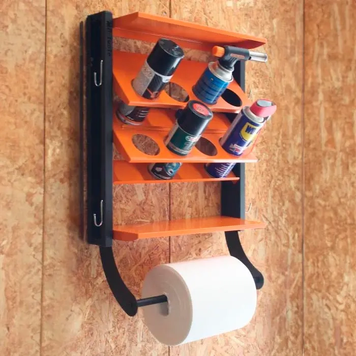 Sprayflaskeholder 8-pladspapirholder - Opbevaringshylder - 6430074696818 - 1