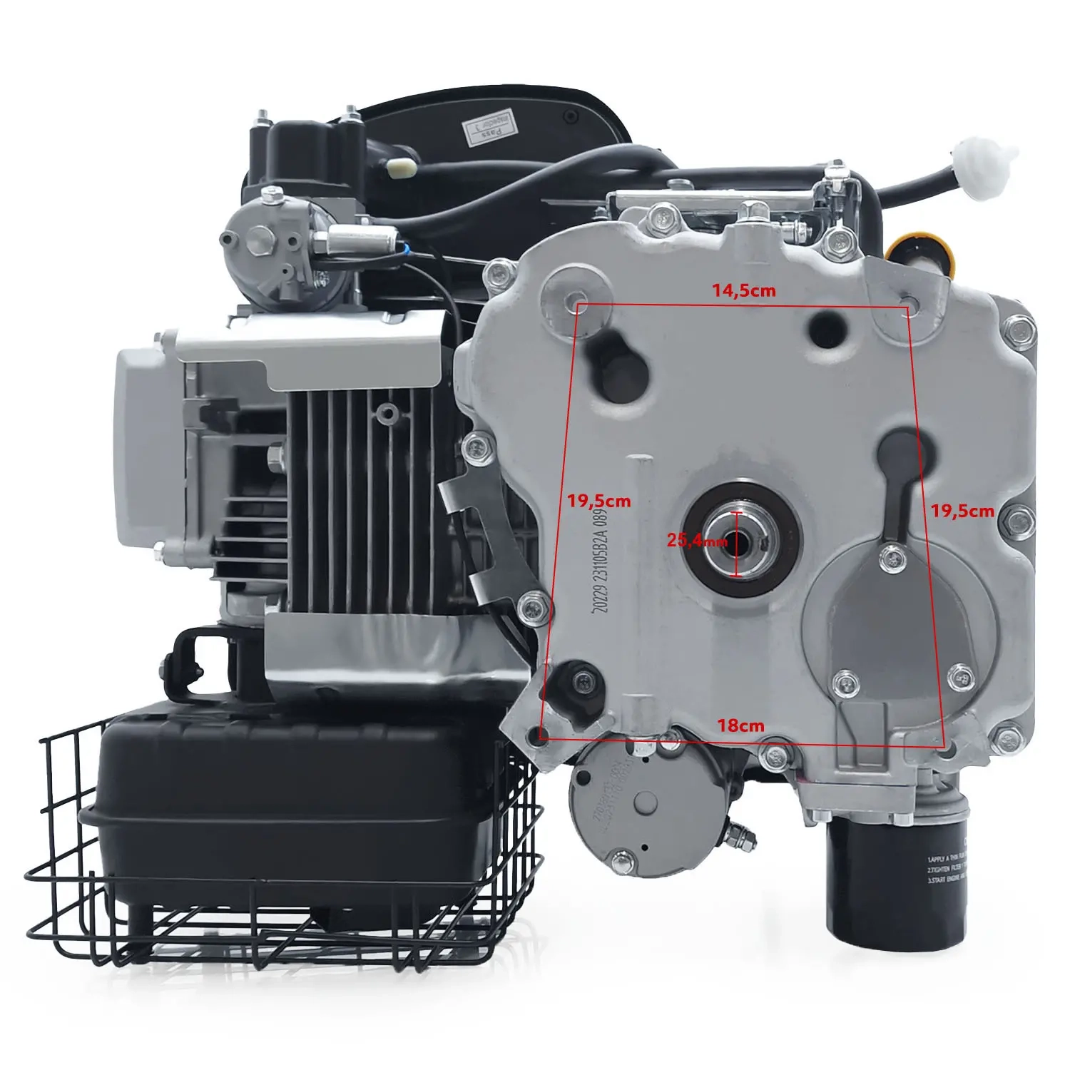 Motor Loncin PowerCut vertikalaxel 17hp 608cc - Horisontal- och vertikalmotorer - 6438168114842 - 5