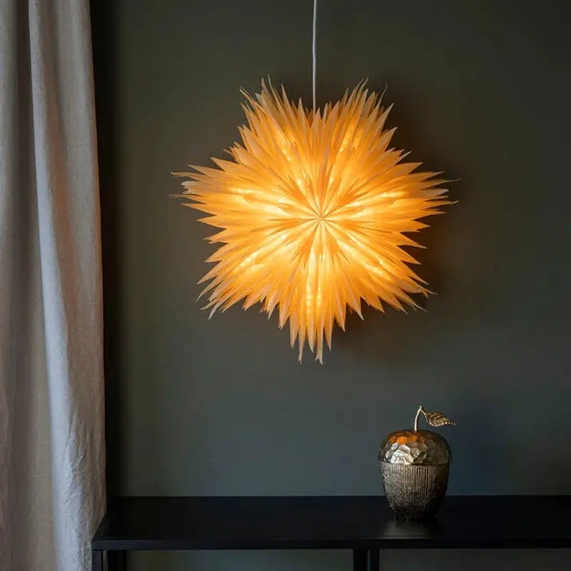 Pappersstjärna 60cm Blomma vit - Pappersstjärnor och metallstjärnor - 7318305936201 - 3