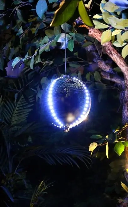 Ljuskula led Meteor 15cm silver - Dekorationsbelysning - 8721037161060 - 4
