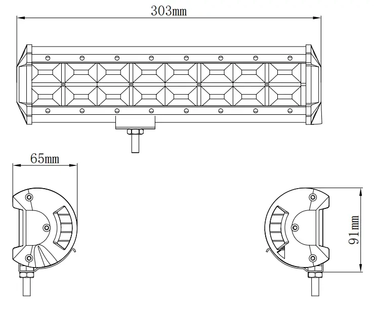 LED arbejdslyspanel Kinwons 192W Flood - Arbejdslys - 109-85192 - 1