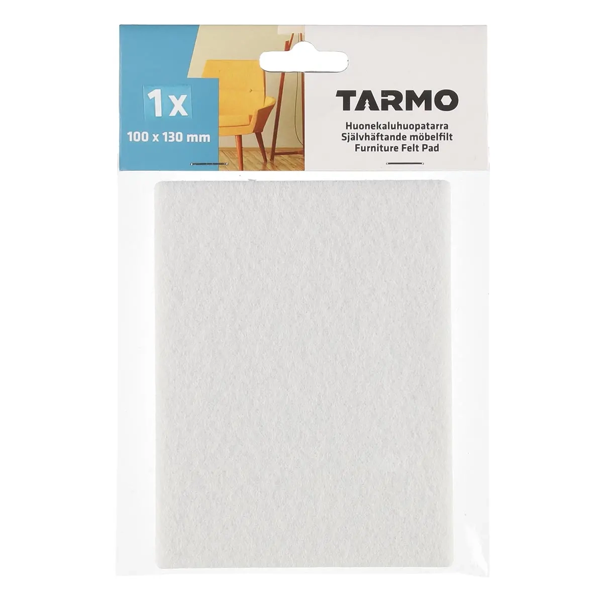Møbeluld hvid 100x130cm - Møbelfødder - 6410413306585 - 0
