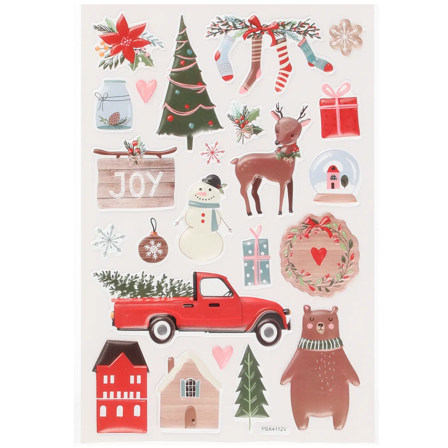 Mærkat Xmas Holiday assortiment - Emballage - 6410416214900 - 0