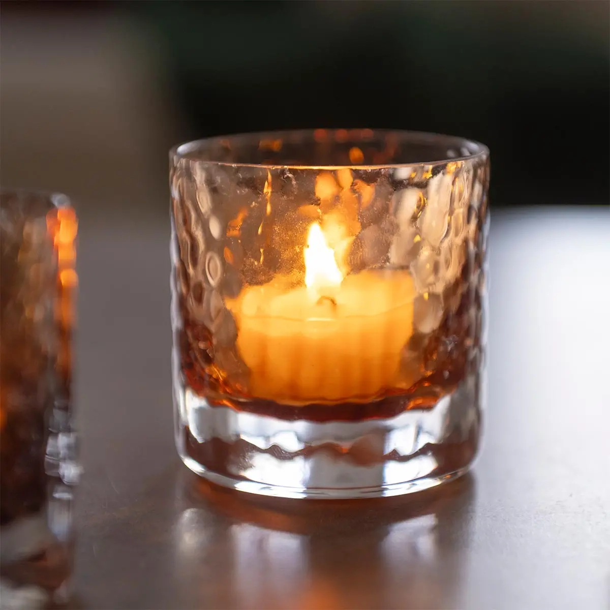 Glaslanterne Inari bronze 6,5 cm - Lysestager og fyrfadsstager - 6410416505343 - 1