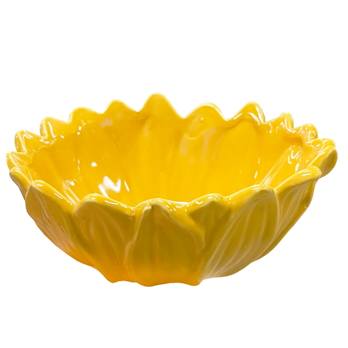 Blomformad skål ockra 12,5cm - Vaser och brickor - 6416906866376 - 0