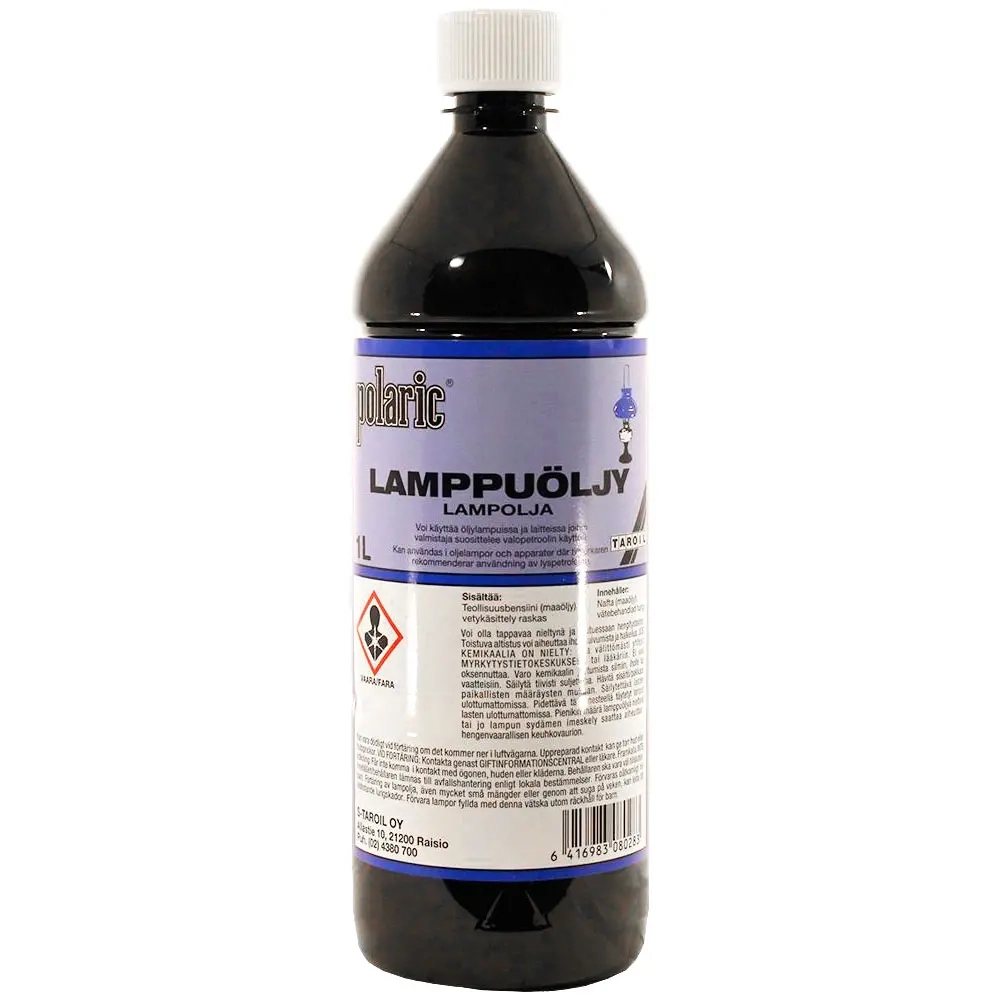 Lampeolie 1 l Polaric - Tændingshjælp og brændselsolier - 6416983080283 - 0