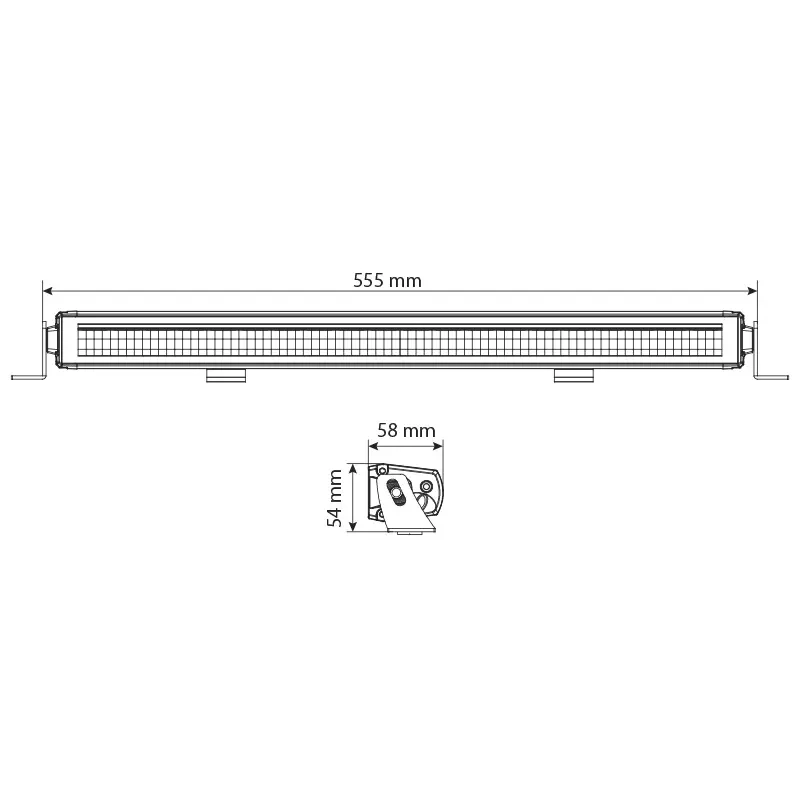 Ekstra lys W-Light Vortex LED 100W 56cm 12 - Ekstra lys - 6438255038846 - 2