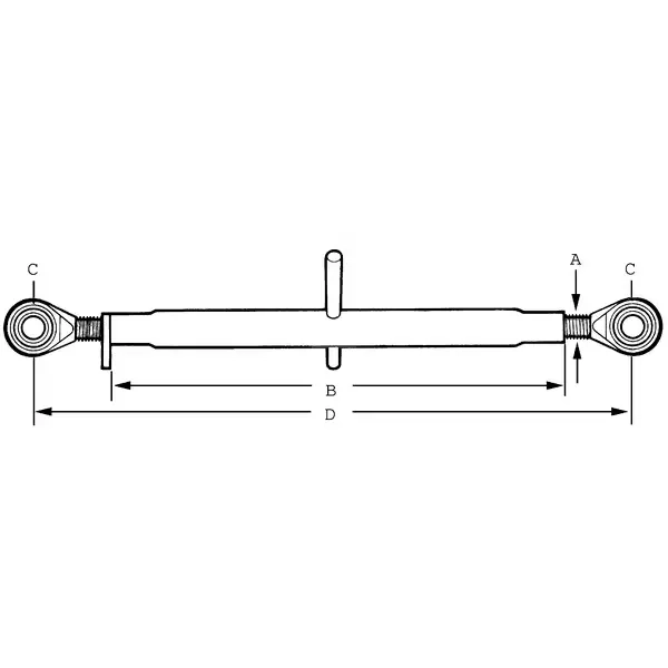Skubbar arm kugle/kugle 406 CAT 2/2 UNC - Spejle og universaldele til byggeri ma - 8719493303513 - 1