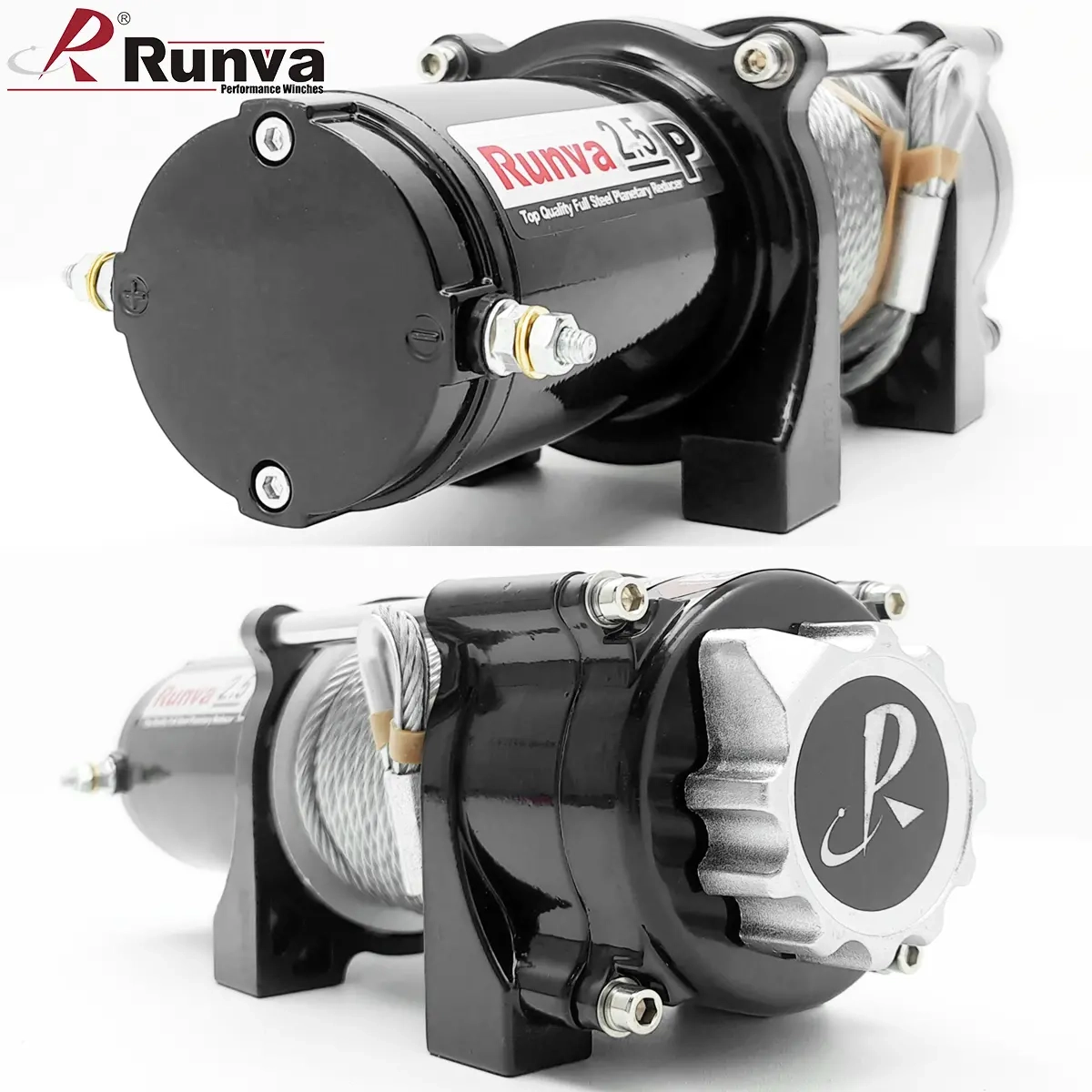 Runva Vinsj 1134 kg 2500 lbs med wire - ATV spil - 48776565569 - 2